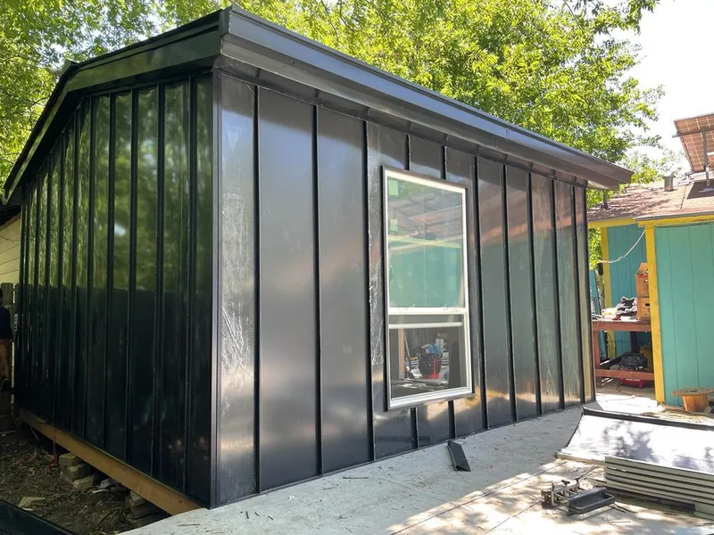 Black standing seam metal wall panels for Metal Roof Installation in Toms River