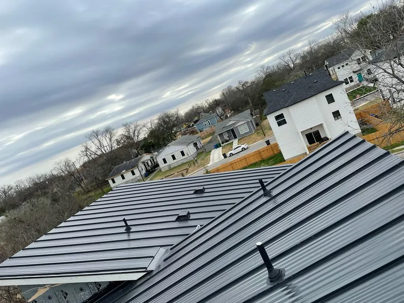 Standing seam metal roof panels with vents for Skylight Repair in Toms River